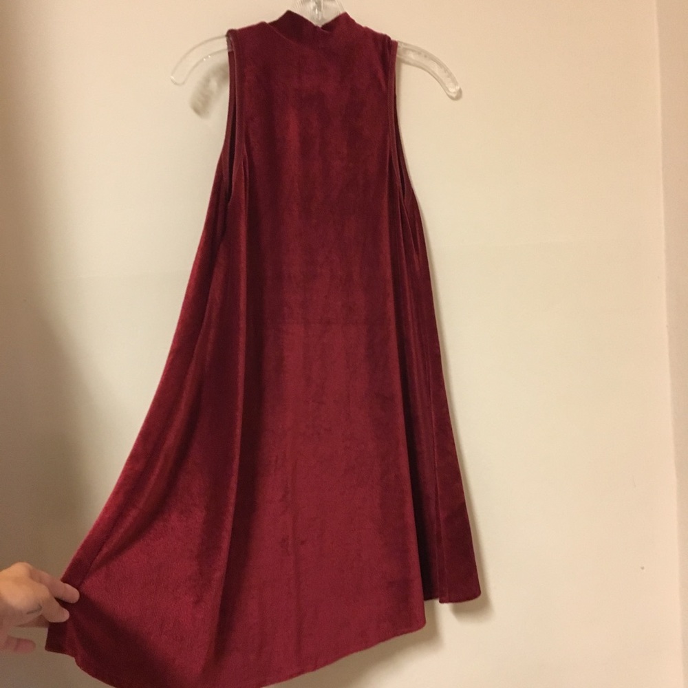 Vintage red velvet dress